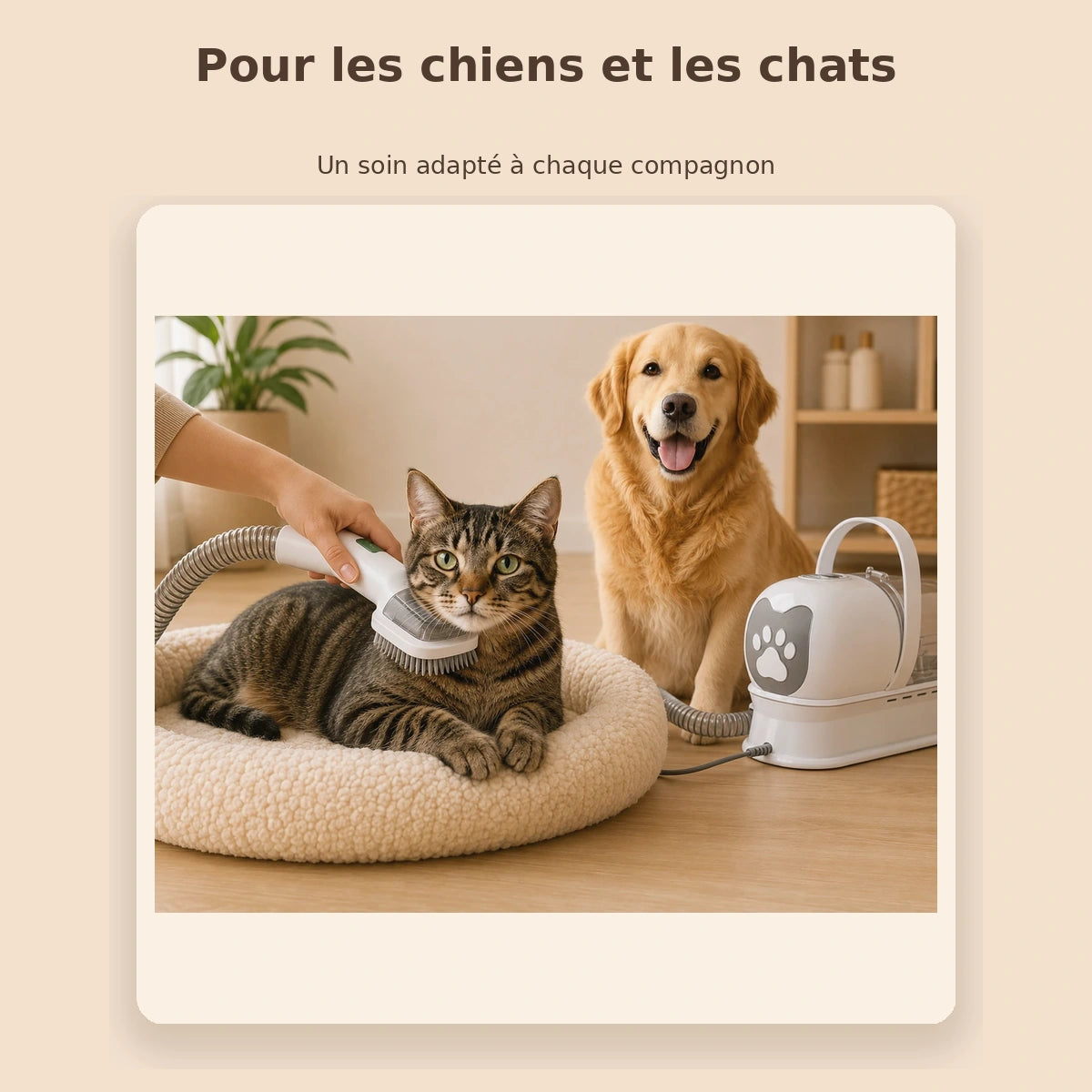 Station de Toilettage Aspirante 7-en-1