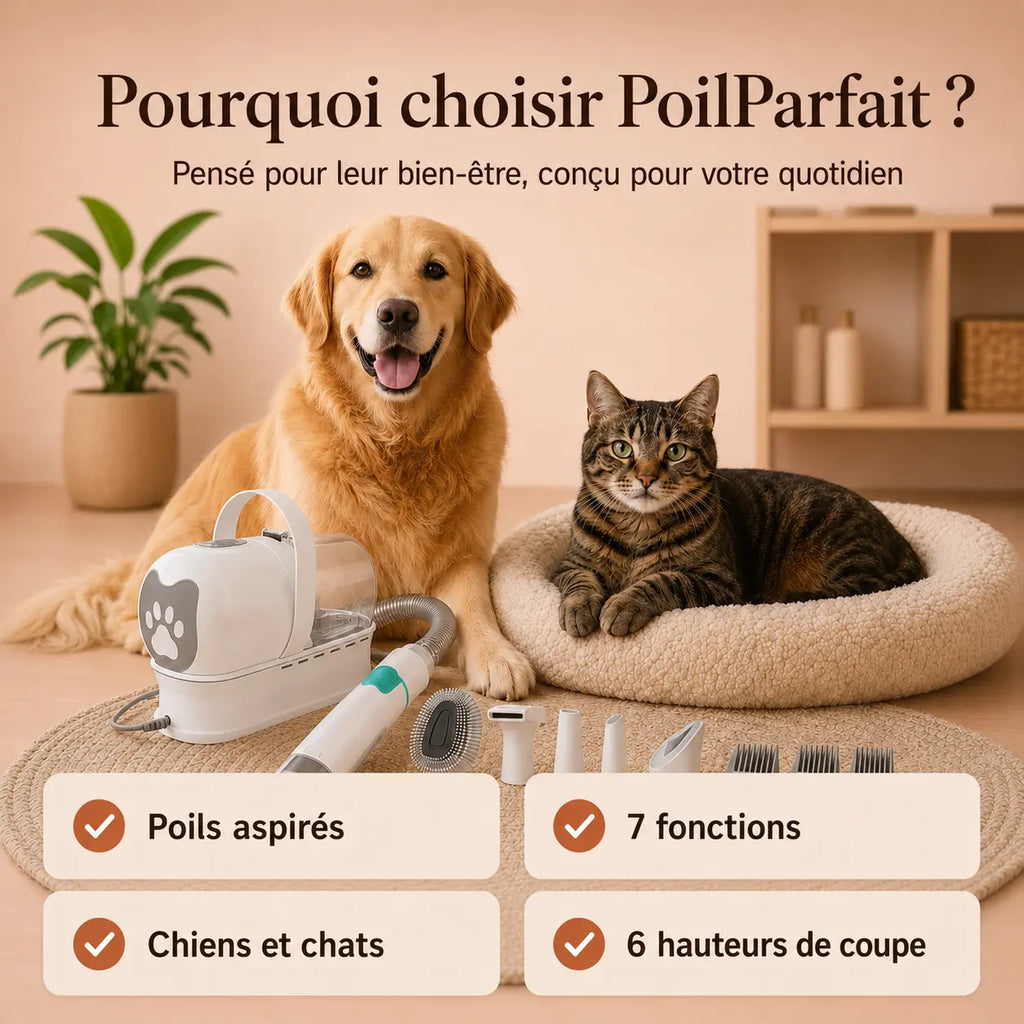 Station de Toilettage Aspirante 7-en-1