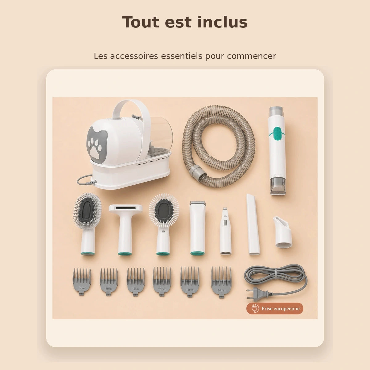 Station de Toilettage Aspirante 7-en-1