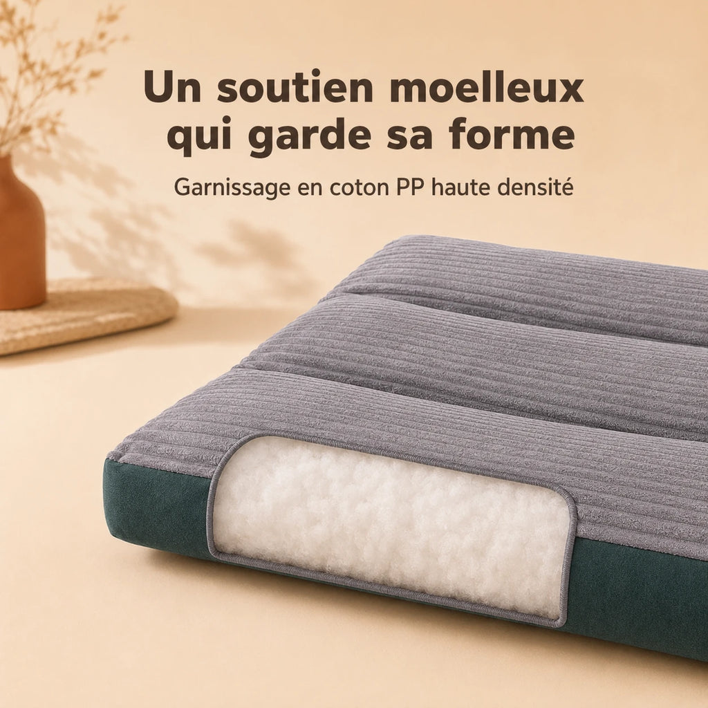 Matelas confort déhoussable pour chien et chat